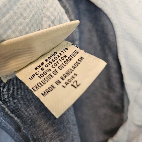 Faded Glory 90s Y2K Vintage Denim Lace up Sleeveless Summer Mini‎ Dress Size 12 - Picture 11 of 11